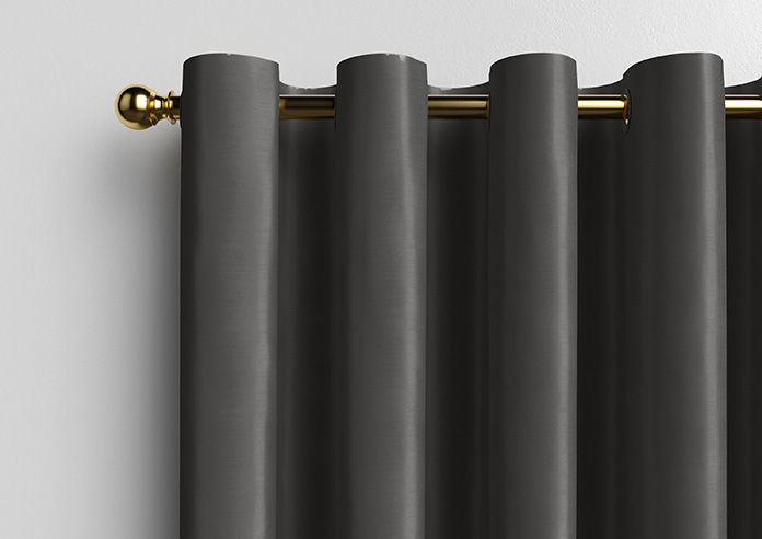 Akoya Faux Silk, Lustre Slate Grey - Made to Measure Curtains - Image 12